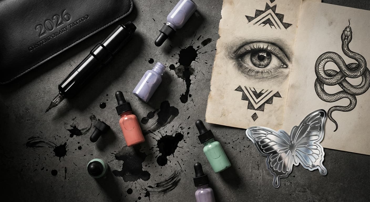 Tendências de Tatuagem 2026: 10 Estilos que Seus Clientes Vão Pedir