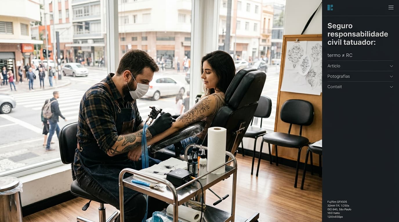 Seguro responsabilidade civil tatuador: termo ≠ RC