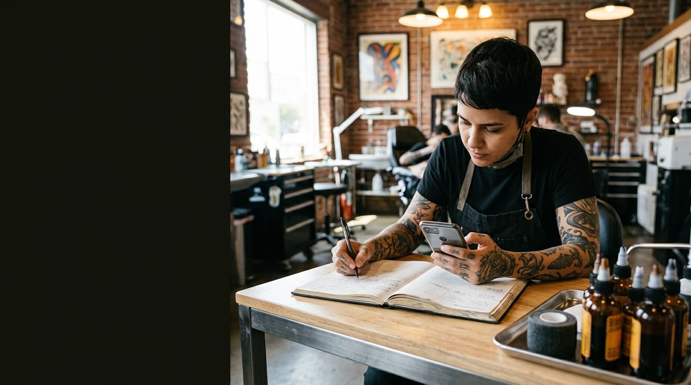 Agenda aberta tatuador: slots, não só DM
