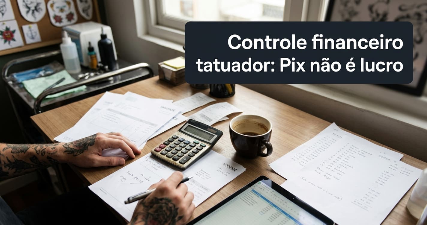 Controle financeiro tatuador: Pix não é lucro