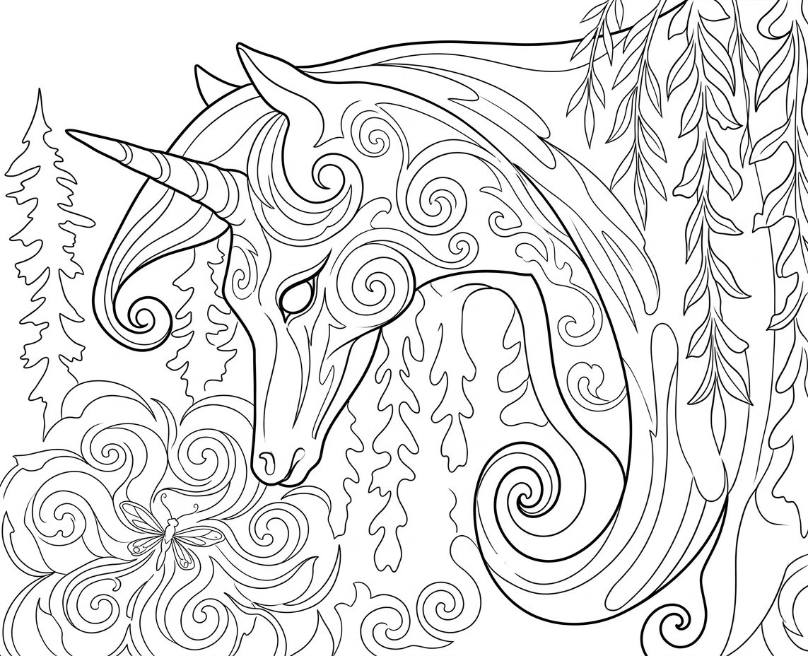 Decalque em linework gerado pela Kitsune a partir da referência